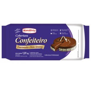 Cobertura Confeiteiro Sabor Chocolate Meio Amargo Mavalério