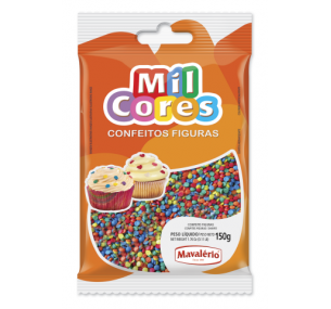 Confeito Figura Miniconfete Mil Cores