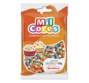 Confeito Figura Estrelinha Mil Cores