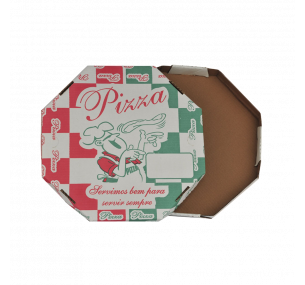 Caixa Pizza Oitavada Timbrada 35cm 