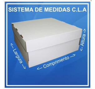 Caixa Torta 1kg 26x26x14cm